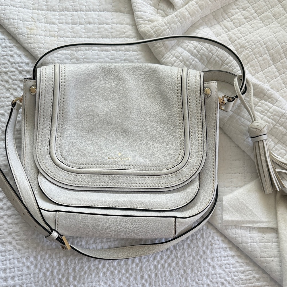 Kate Spade White Leather Shoulder Bag